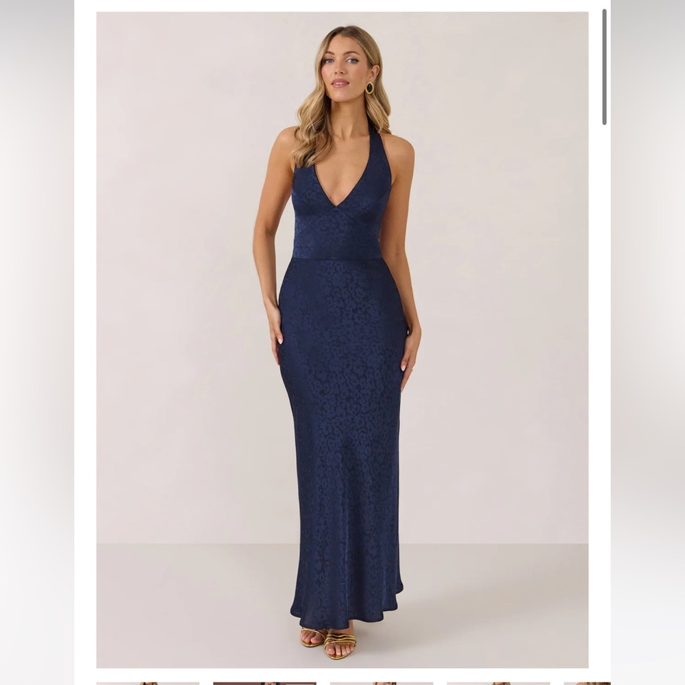 WORN ONCE | Park & Fifth Amarillo Navy Blue Midi Dress
